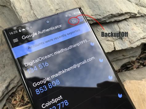 backup google authenticator|Backup Google Authenticator Accounts Before Factory Reset